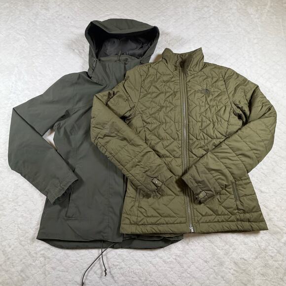 The North Face Women's Carto Triclimate 3-in-1 Puffer Dryvent Jacket Green Sz XS - Picture 2 of 14